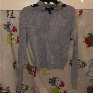 sweater material shirt from forever 21